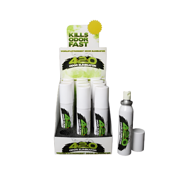 420 Odor Eliminator Spray Sleeve Green 12 Count