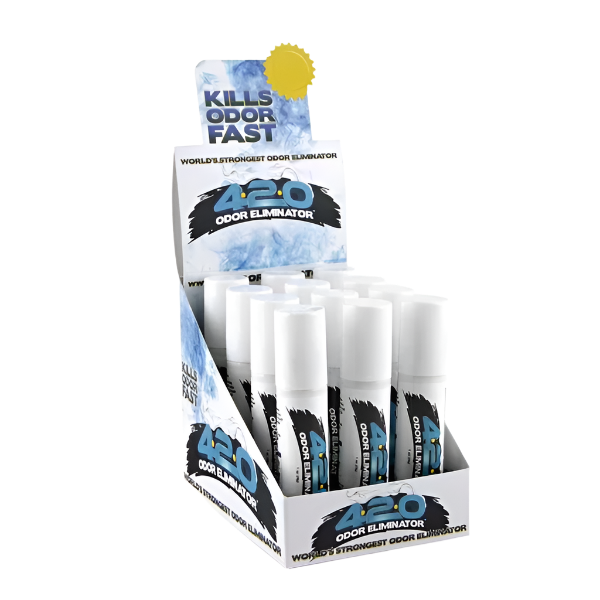 420 Odor Eliminator Spray Sleeve BLUE 12 Count