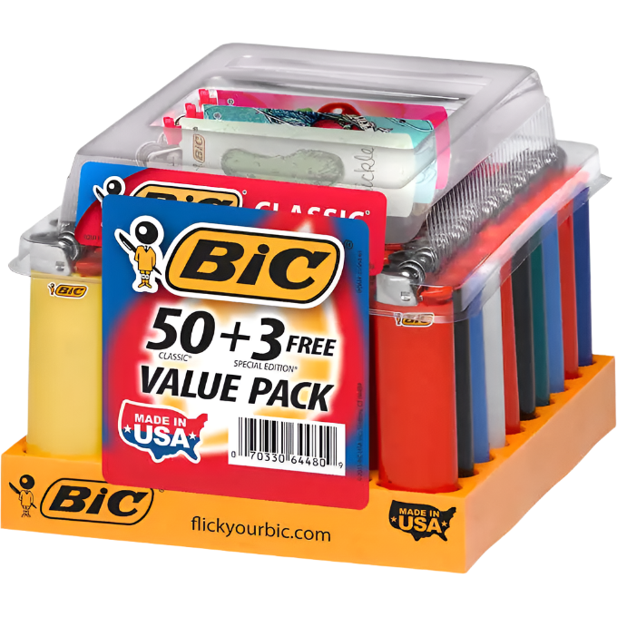 Bic Lighter Regular 53 Ct