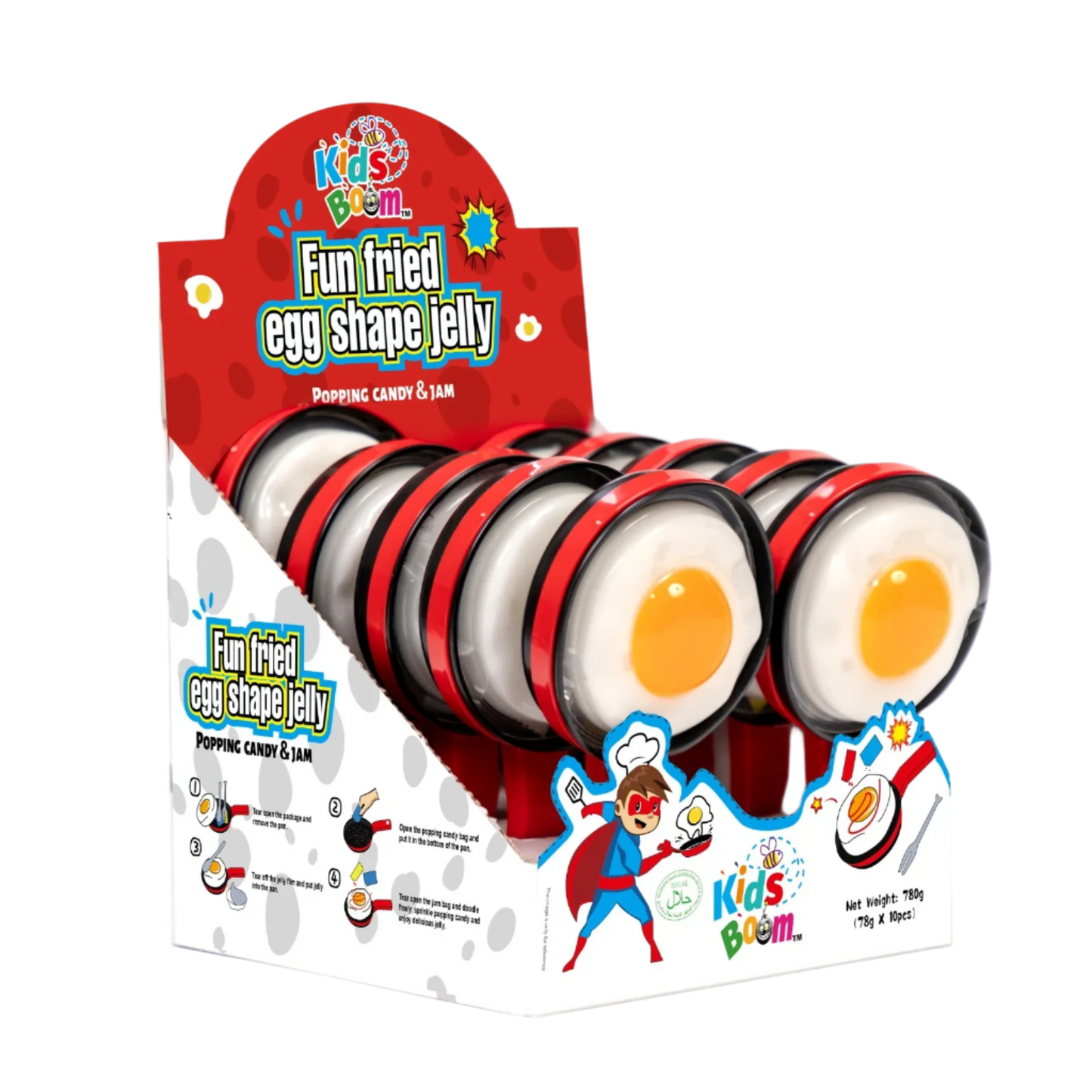 Kids Boom! Fun Fried egg Shape Jelly