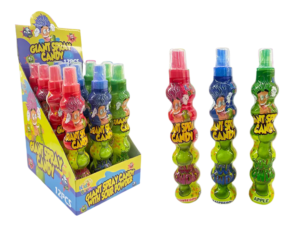 Kids Boom! Giant Spray Candy 12ct