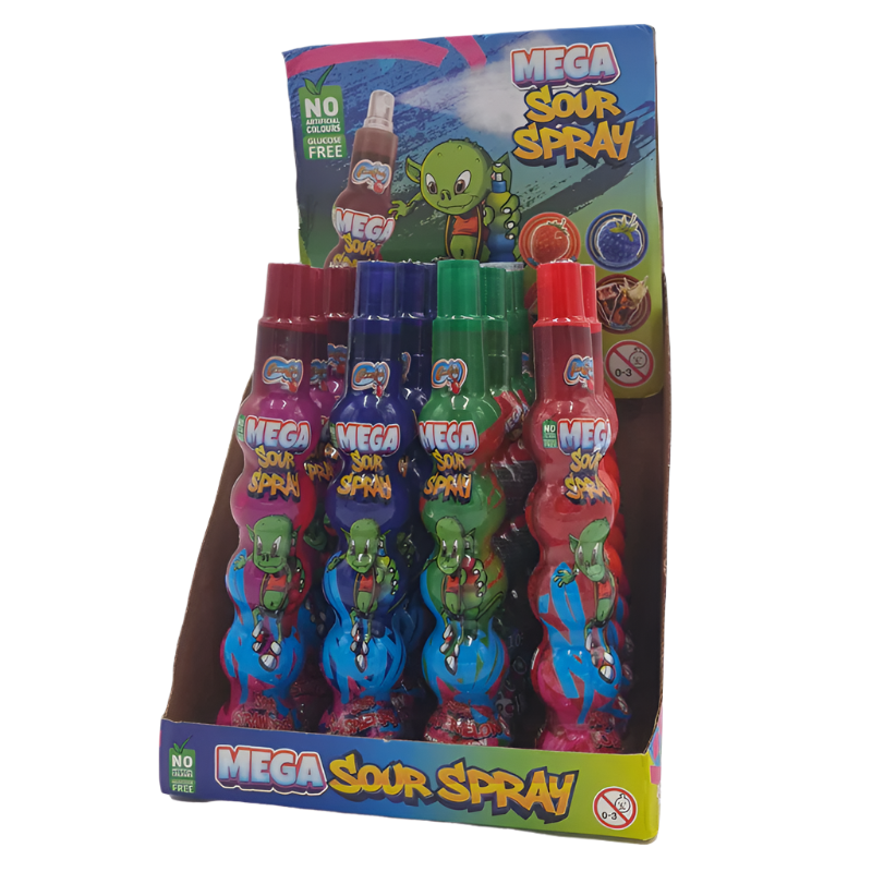 Cocco Candy Mega Sour Spray Candy 16CT