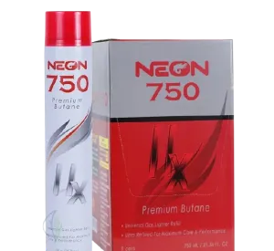 Neon Butane 750ml 11x 9ct