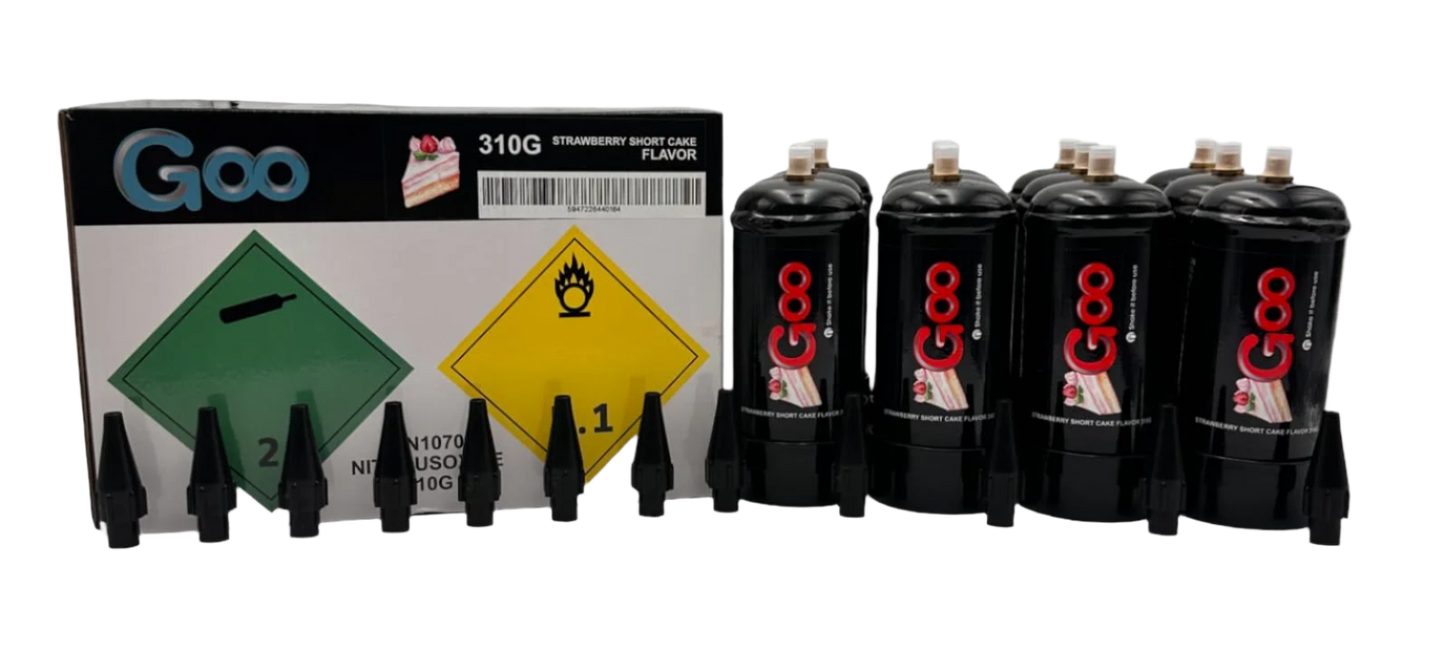 GOO Premium Whipped Cream Charger 310g 12CT
