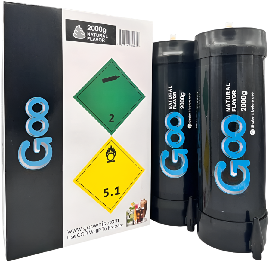 Goo Premium Whipped Cream Charger 2000gr 2ct